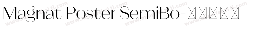 Magnat Poster SemiBo字体转换